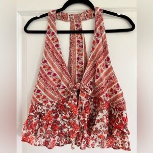 Free People Multicolor Floral Tank Top